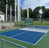 brand new outdoor pickle ball court at bell courts