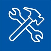 hammer and wrench graphic