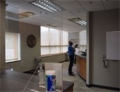 Inside the lobby of the Wayzata Motor Vehicle Department