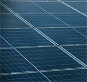 solar panels on a building