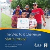 The Step to It Challenge Starts Today! a photo of a family at a Twins Game