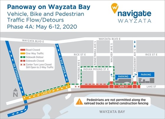 Construction detours May 6-12, 2020