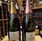 two bottles of pannier champagne