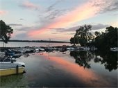 Sunset in the marina