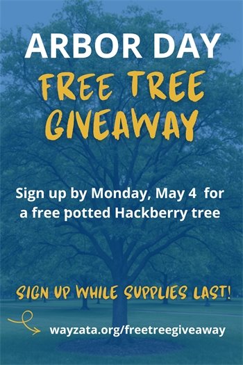 Free tree giveaway on May 4
