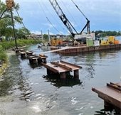 Panoway construction in Wayzata Bay