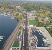 aerial view of wayzata