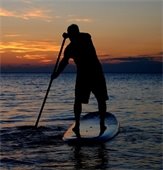 paddle boarding
