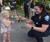 PD hanging out at night to unite