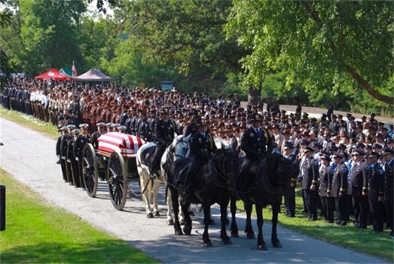 Bill Mathews Law Enforcement Funeral Procession 