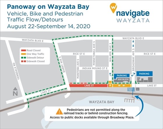 Detour map for August 22-September 14