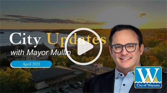 city updates with a play button. click to play the video