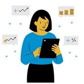 girl crunching numbers