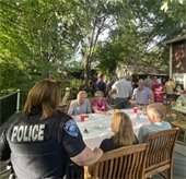Night to Unite gathering with police chief jamie baker