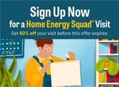 50% off of a home energy squad visit