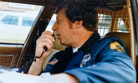 Sergeant JW Anderson on Patrol - Historical Photo 