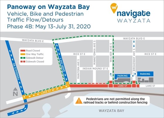 Construction detours May 13-July 31, 2020