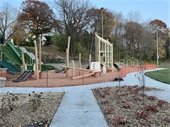 Klapprich Park playground under construction