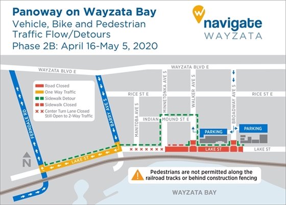 Construction detours April 16-May 5, 2020